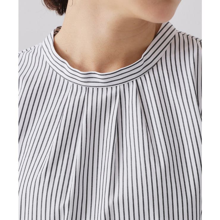 ≪通勤・セレモニー対応≫袖タックボリュームブラウス【洗濯機OK】 | OPAQUE.CLIP | 詳細画像16 