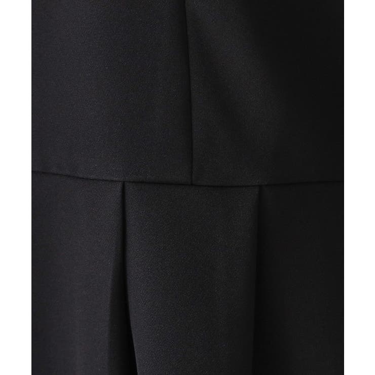 ≪通勤 セレモニー対応≫フィットアンドフレアワンピースダブルクロス【洗濯機OK】 | OPAQUE.CLIP | 詳細画像4 