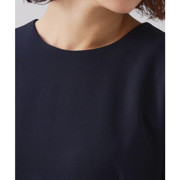 ≪通勤 セレモニー対応≫フィットアンドフレアワンピースダブルクロス【洗濯機OK】 | OPAQUE.CLIP | 詳細画像12 