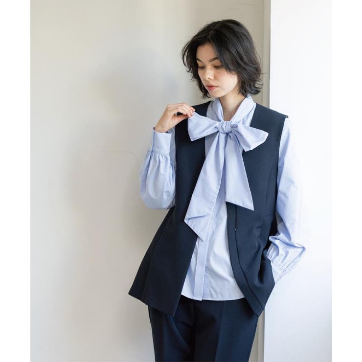 ペプラムジレ/セットアップ対応可【洗濯機OK】 | OPAQUE.CLIP | 詳細画像4 