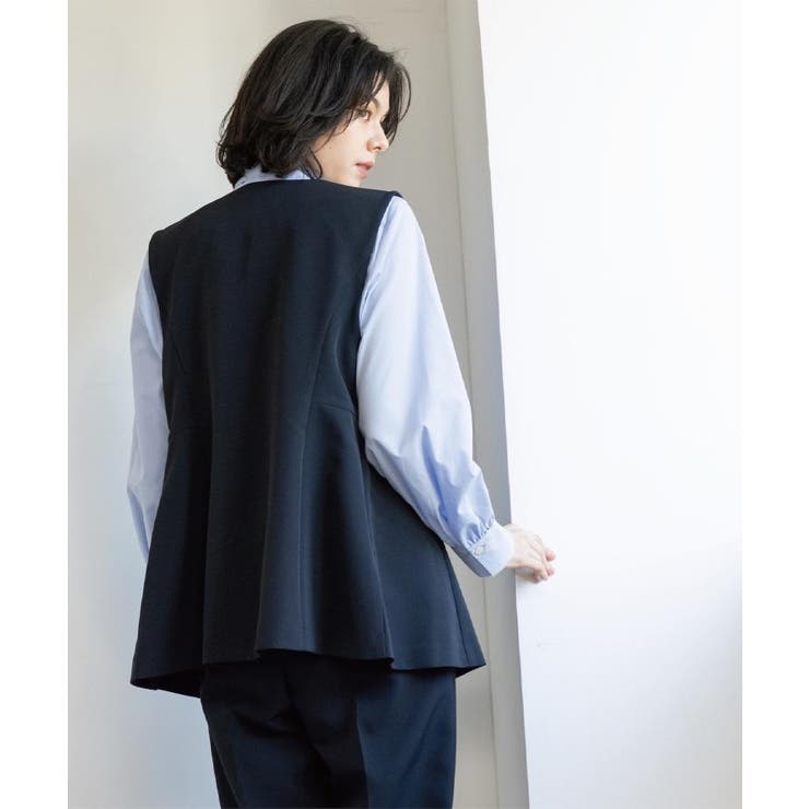 ペプラムジレ/セットアップ対応可【洗濯機OK】 | OPAQUE.CLIP | 詳細画像7 