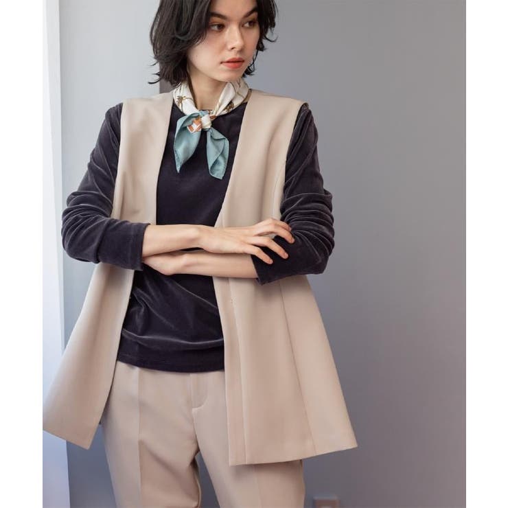 ペプラムジレ/セットアップ対応可【洗濯機OK】 | OPAQUE.CLIP | 詳細画像10 