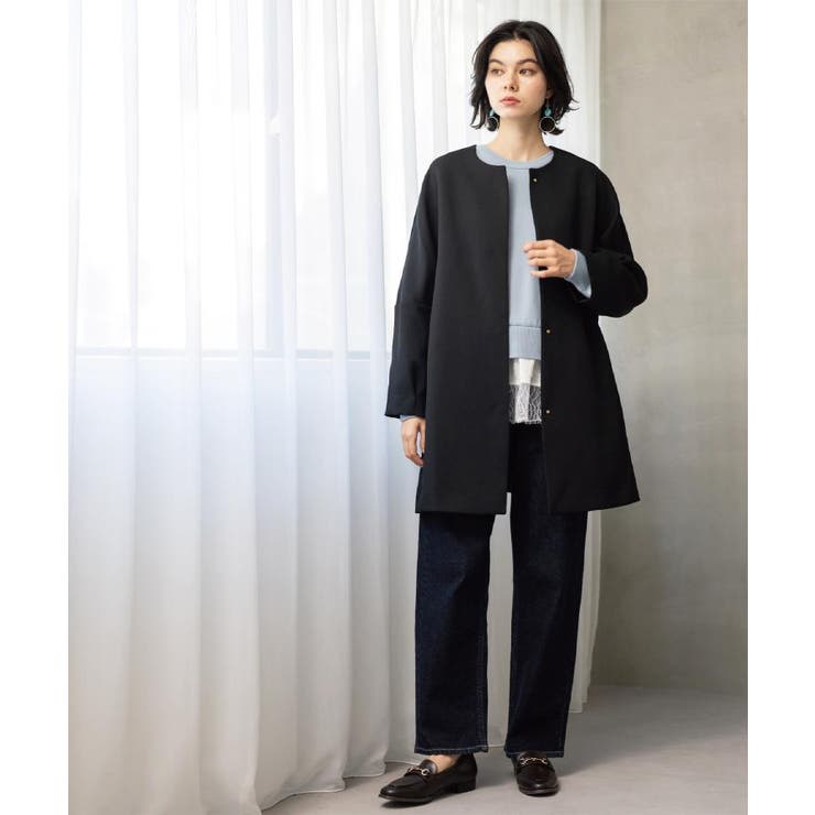 フォルムスリーブミドルコート【洗濯機OK】 | OPAQUE.CLIP | 詳細画像10 