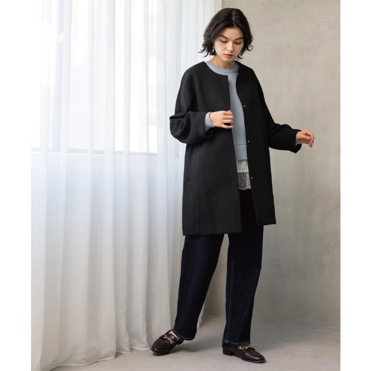 フォルムスリーブミドルコート【洗濯機OK】 | OPAQUE.CLIP | 詳細画像11 