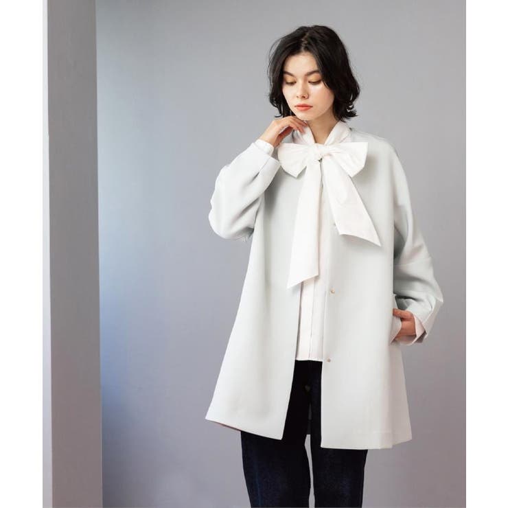 フォルムスリーブミドルコート【洗濯機OK】 | OPAQUE.CLIP | 詳細画像14 