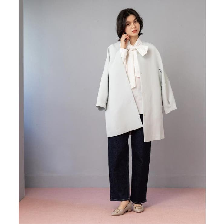 フォルムスリーブミドルコート【洗濯機OK】 | OPAQUE.CLIP | 詳細画像18 