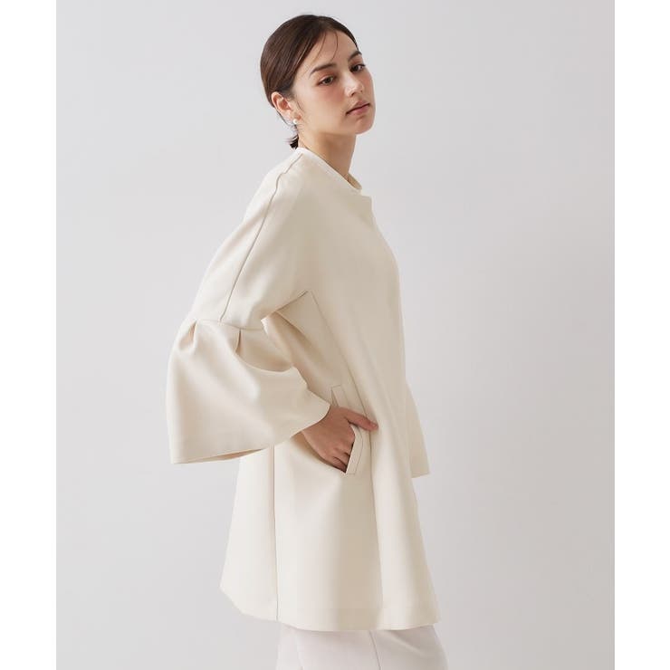 フレアスリーブミドルコート【洗濯機OK】 | OPAQUE.CLIP | 詳細画像10 