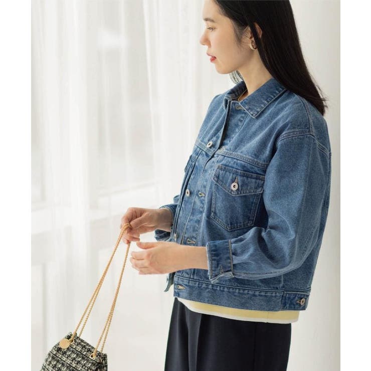 デニムジャケット【洗濯機OK】 | OPAQUE.CLIP | 詳細画像4 