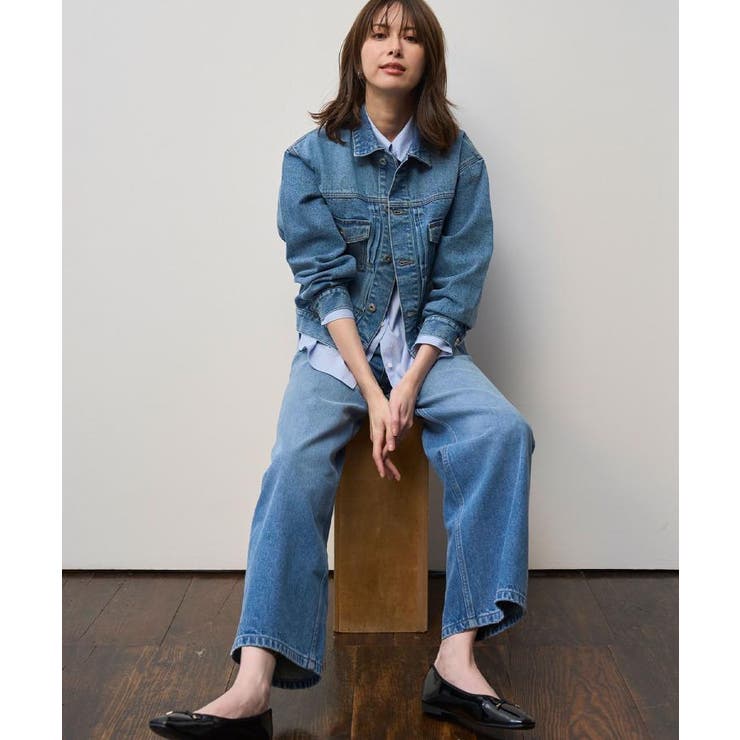 ストレートデニムパンツ【洗濯機OK】《S～LL》 | OPAQUE.CLIP | 詳細画像29 