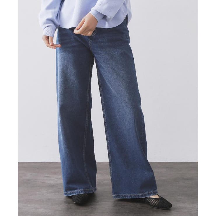 ストレートデニムパンツ【洗濯機OK】《S～LL》 | OPAQUE.CLIP | 詳細画像15 