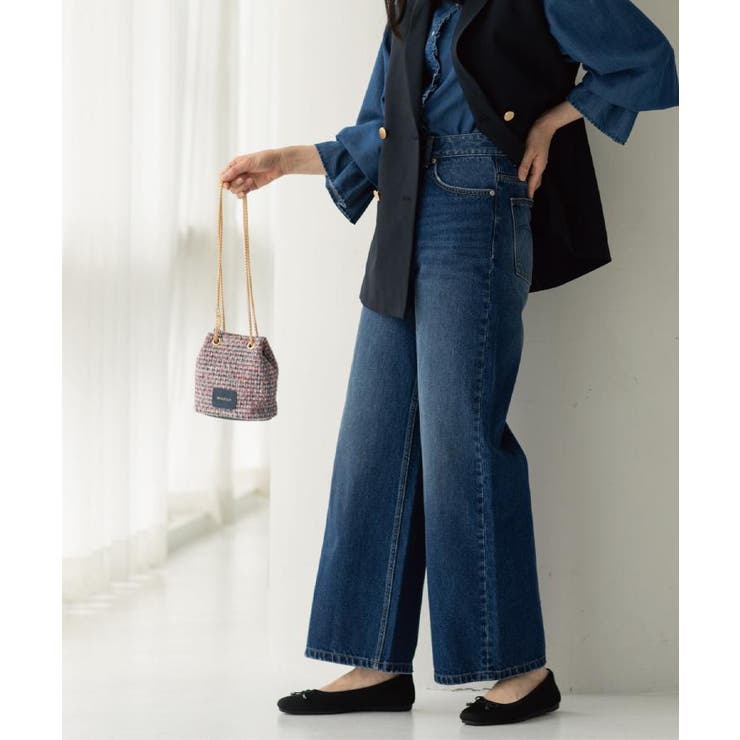 ストレートデニムパンツ【洗濯機OK】《S～LL》 | OPAQUE.CLIP | 詳細画像2 