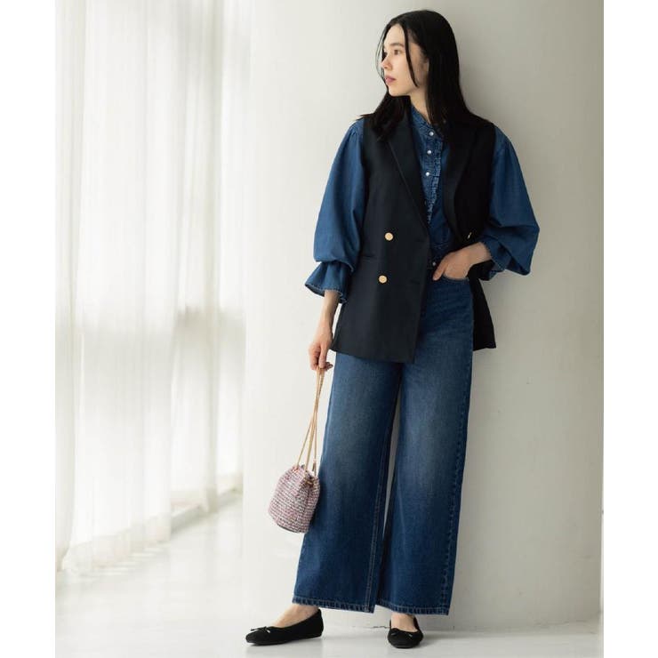 ストレートデニムパンツ【洗濯機OK】《S～LL》 | OPAQUE.CLIP | 詳細画像5 