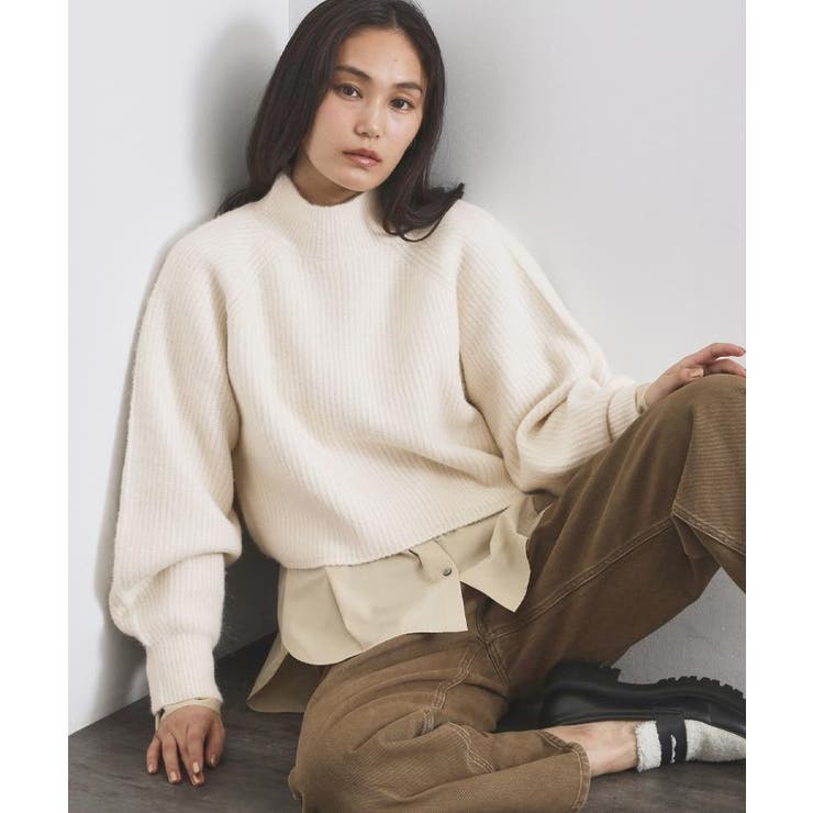 MIXミドルゲージショートあぜニット【洗濯機OK】 | OPAQUE.CLIP | 詳細画像33 