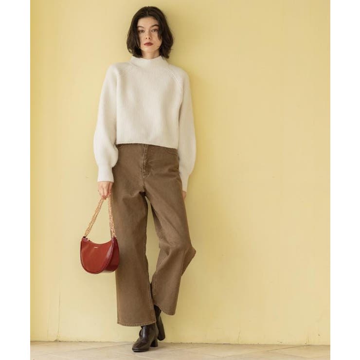 MIXミドルゲージショートあぜニット【洗濯機OK】 | OPAQUE.CLIP | 詳細画像9 