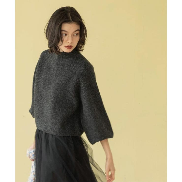 MIXミドルゲージショートあぜニット【洗濯機OK】 | OPAQUE.CLIP | 詳細画像11 