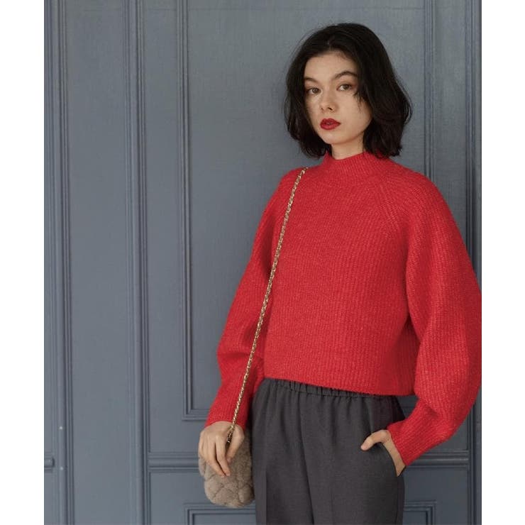 MIXミドルゲージショートあぜニット【洗濯機OK】 | OPAQUE.CLIP | 詳細画像20 