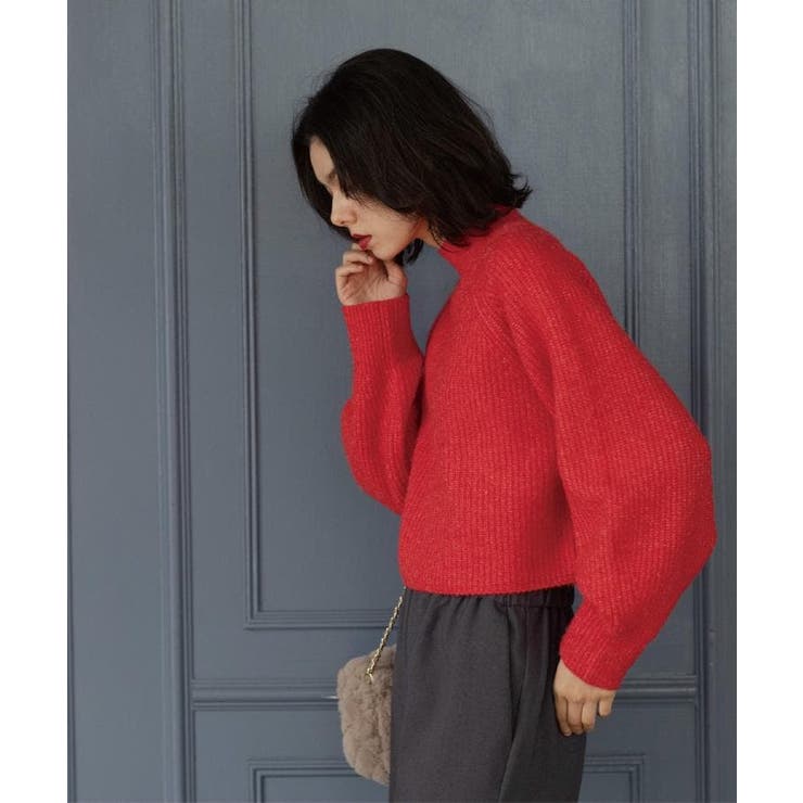 MIXミドルゲージショートあぜニット【洗濯機OK】 | OPAQUE.CLIP | 詳細画像21 