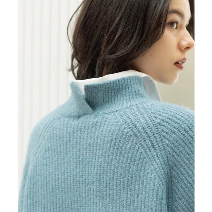 MIXミドルゲージショートあぜニット【洗濯機OK】 | OPAQUE.CLIP | 詳細画像25 