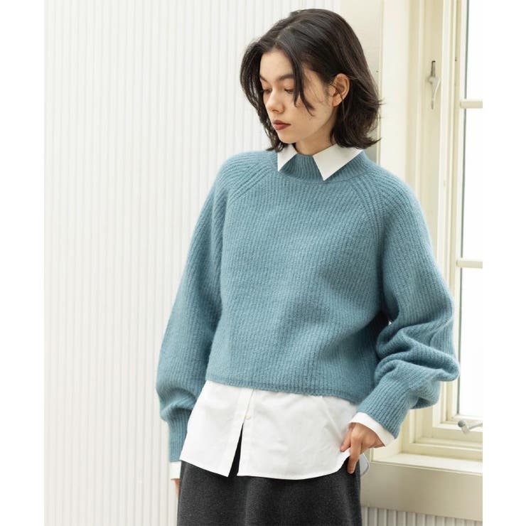 MIXミドルゲージショートあぜニット【洗濯機OK】 | OPAQUE.CLIP | 詳細画像27 