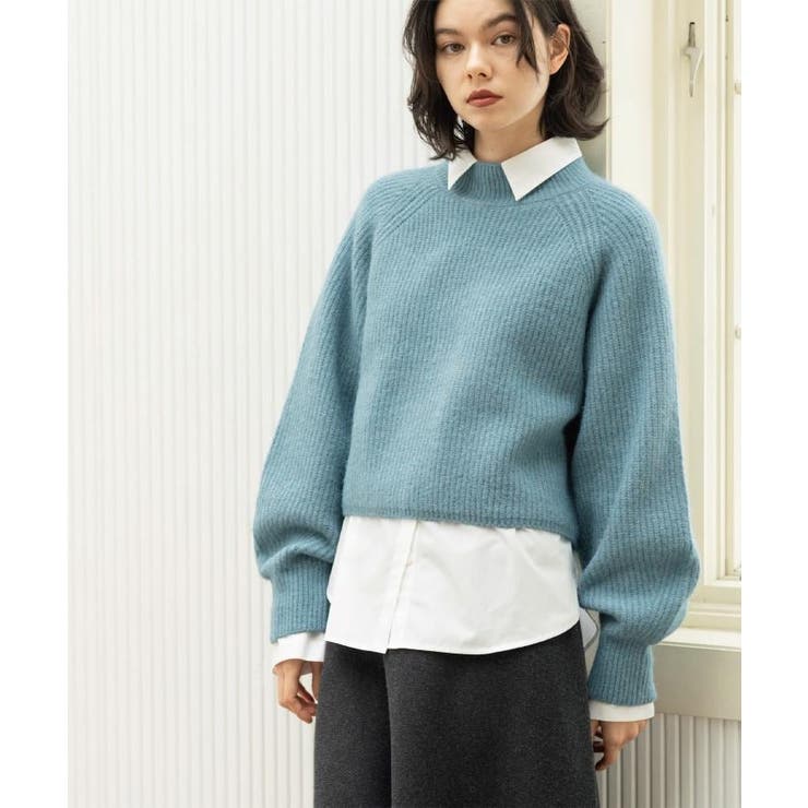 MIXミドルゲージショートあぜニット【洗濯機OK】 | OPAQUE.CLIP | 詳細画像29 