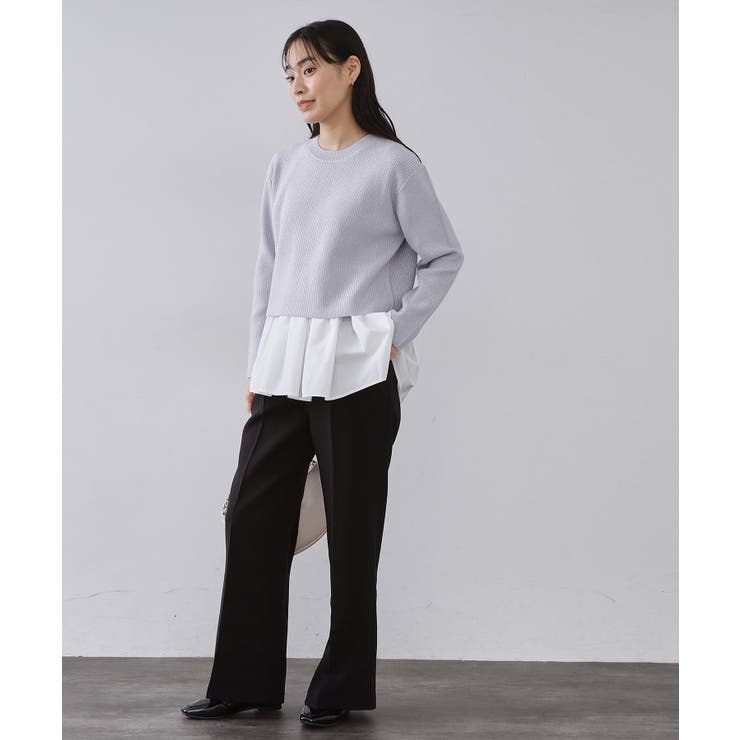 イージーフレアパンツ【洗濯機OK】 | OPAQUE.CLIP | 詳細画像26 