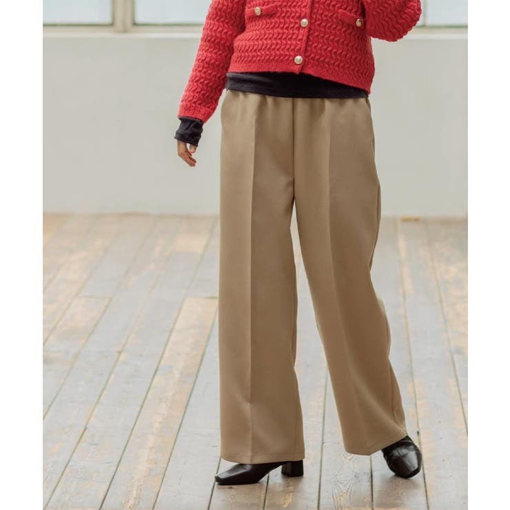 ベージュ(052) | イージーワイドパンツ【洗濯機OK】 | OPAQUE.CLIP
