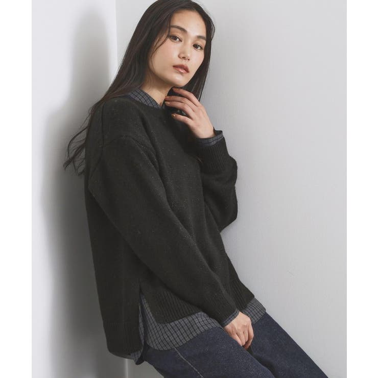 リラクシークルーネックニット【洗濯機OK】 | OPAQUE.CLIP | 詳細画像37 