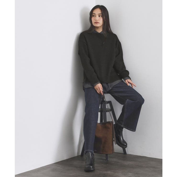 リラクシークルーネックニット【洗濯機OK】 | OPAQUE.CLIP | 詳細画像38 