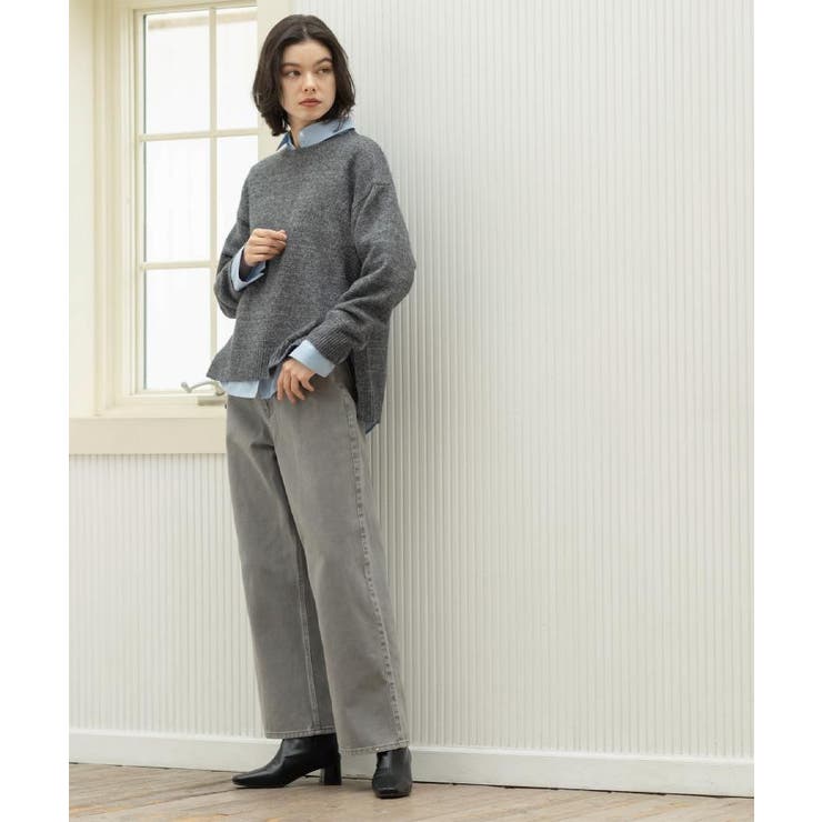 リラクシークルーネックニット【洗濯機OK】 | OPAQUE.CLIP | 詳細画像10 