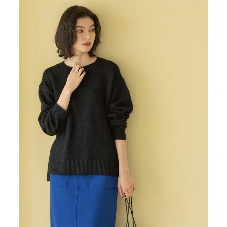リラクシークルーネックニット【洗濯機OK】 | OPAQUE.CLIP | 詳細画像14 