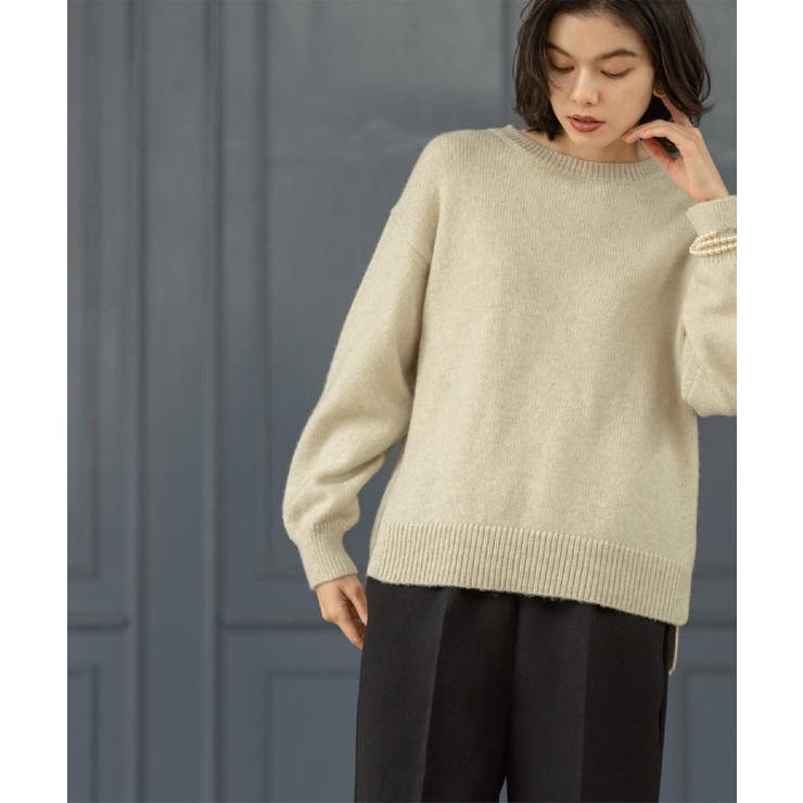 リラクシークルーネックニット【洗濯機OK】 | OPAQUE.CLIP | 詳細画像27 