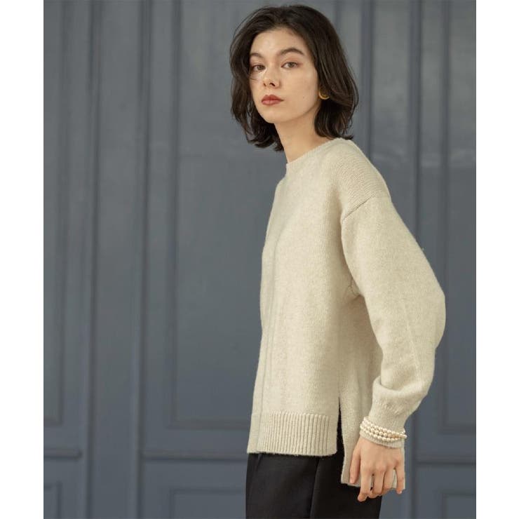 リラクシークルーネックニット【洗濯機OK】 | OPAQUE.CLIP | 詳細画像28 