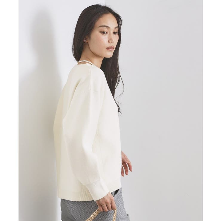 サイド編地切替ニットトップス/セットアップ対応【洗濯機OK】 | OPAQUE.CLIP | 詳細画像34 