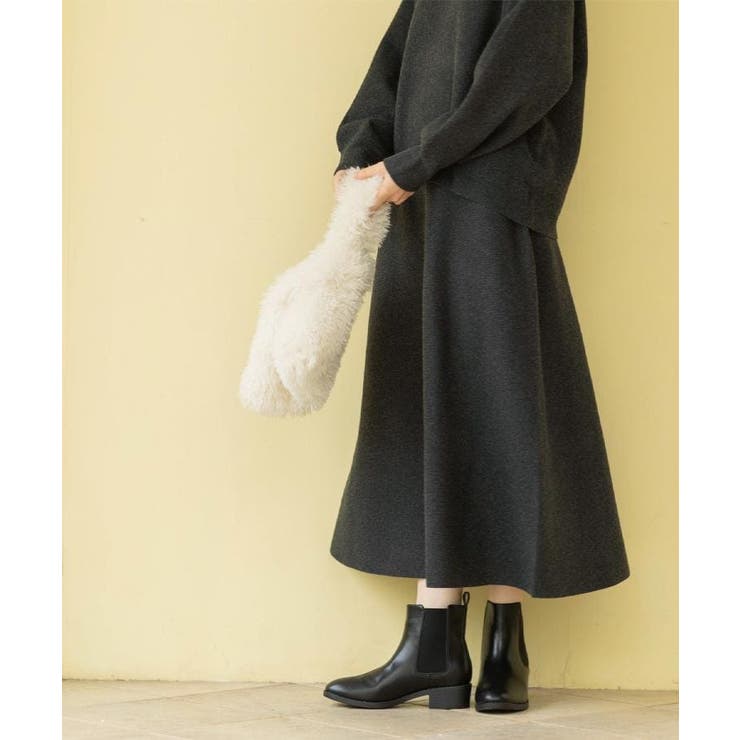 ニットフレアスカート/セットアップ対応【洗濯機OK】 | OPAQUE.CLIP | 詳細画像9 