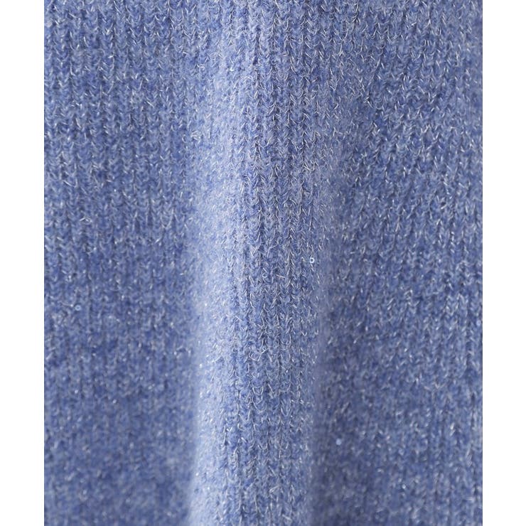 スパンコールラメ衿2WAYペプラムニット【洗濯機OK】 | OPAQUE.CLIP | 詳細画像14 