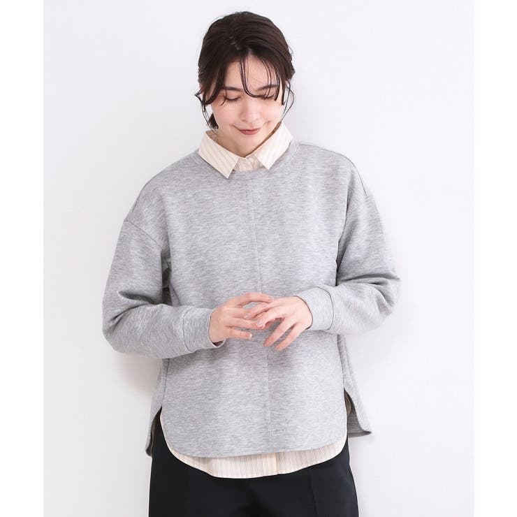 グレー(012) | リラクシーボリュームスリーブトップス【洗濯機OK】 | OPAQUE.CLIP