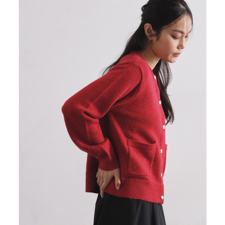 金ボタンラメニットカーディガン【洗濯機OK】 | OPAQUE.CLIP | 詳細画像37 