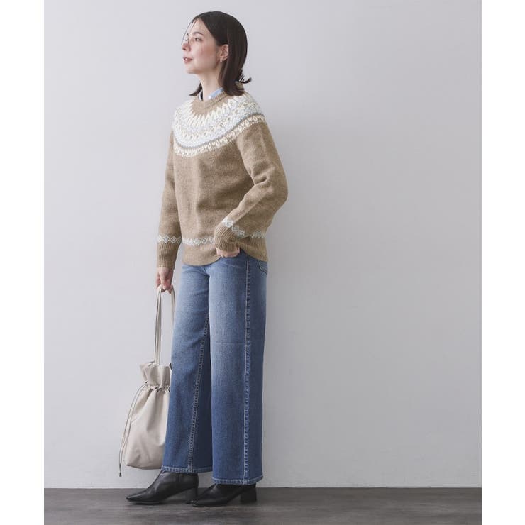 ノルディック調ニット【洗濯機OK】 | OPAQUE.CLIP | 詳細画像7 