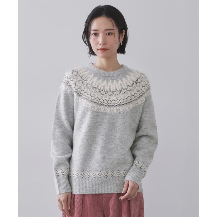 ノルディック調ニット【洗濯機OK】 | OPAQUE.CLIP | 詳細画像9 