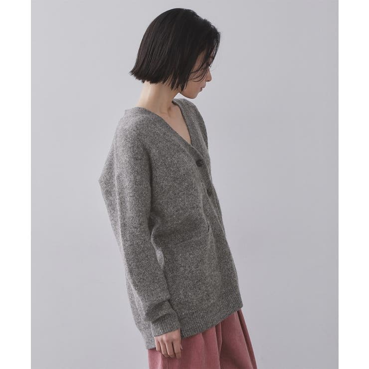 Vネックニットカーディガン／セットアップ対応可【洗濯機OK】 | OPAQUE.CLIP | 詳細画像10 