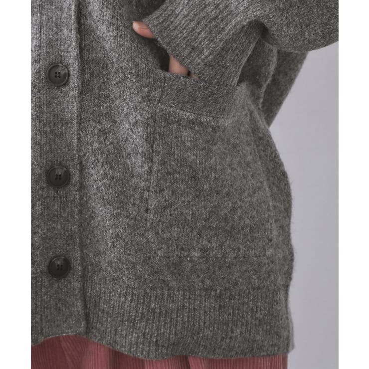 Vネックニットカーディガン／セットアップ対応可【洗濯機OK】 | OPAQUE.CLIP | 詳細画像15 