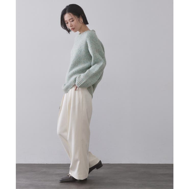 カラーMIXリラクシーミドルゲージニット【洗濯機OK】 | OPAQUE.CLIP | 詳細画像11 