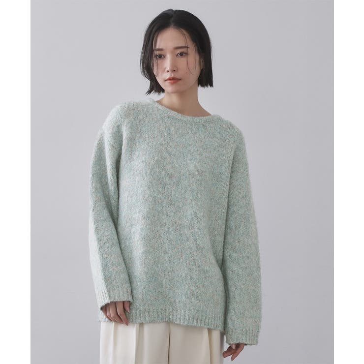 カラーMIXリラクシーミドルゲージニット【洗濯機OK】 | OPAQUE.CLIP | 詳細画像13 