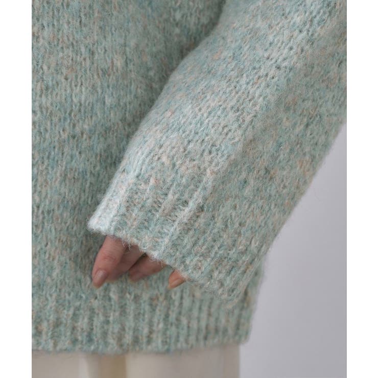 カラーMIXリラクシーミドルゲージニット【洗濯機OK】 | OPAQUE.CLIP | 詳細画像18 