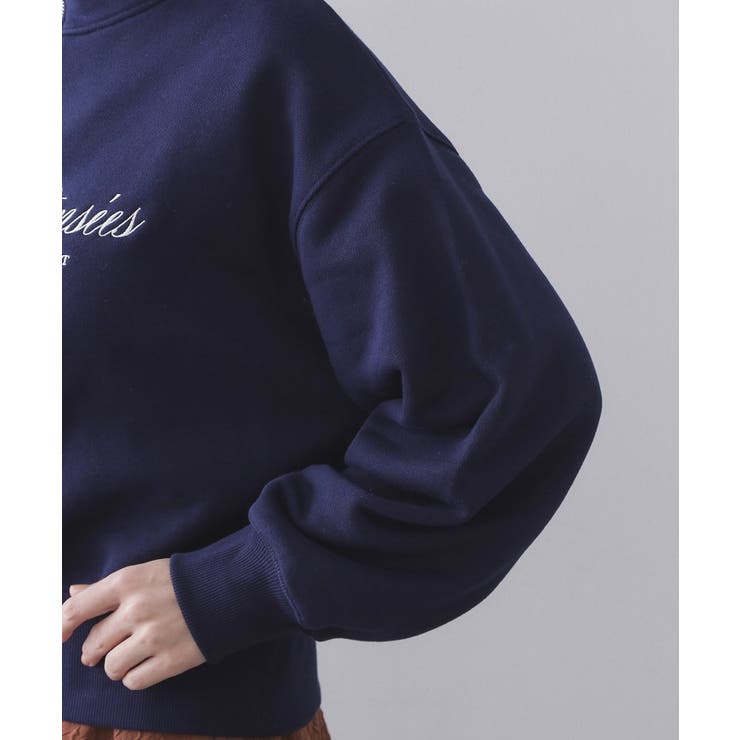 ハーフZIPロゴ刺繍裏毛【洗濯機OK】 | OPAQUE.CLIP | 詳細画像17 