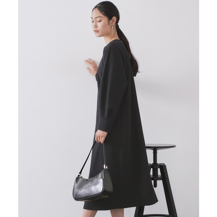 タックデザインAラインワンピース【洗濯機OK】 | OPAQUE.CLIP | 詳細画像6 