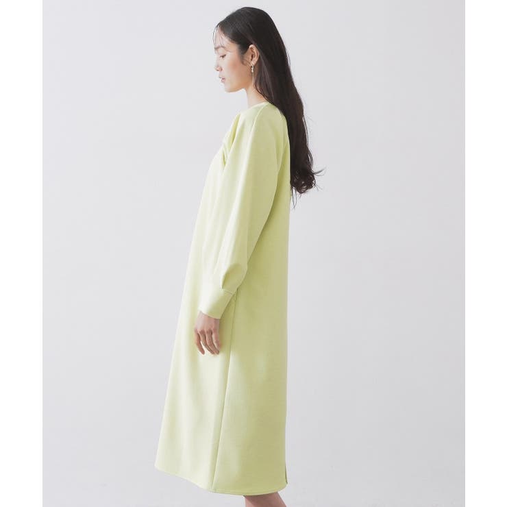 タックデザインAラインワンピース【洗濯機OK】 | OPAQUE.CLIP | 詳細画像10 