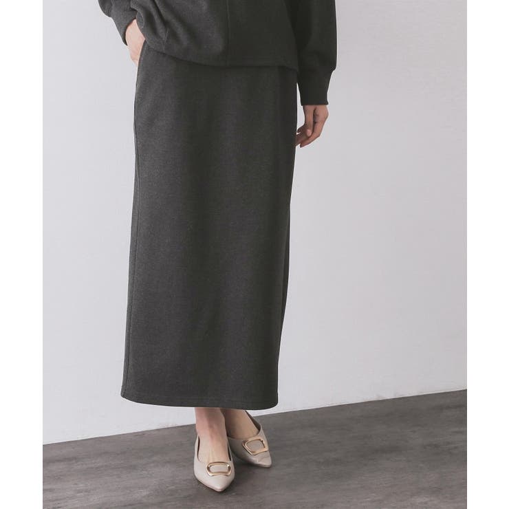 チャコールグレー(014) | イージーナロースカート/セットアップ対応【洗濯機OK】 | OPAQUE.CLIP