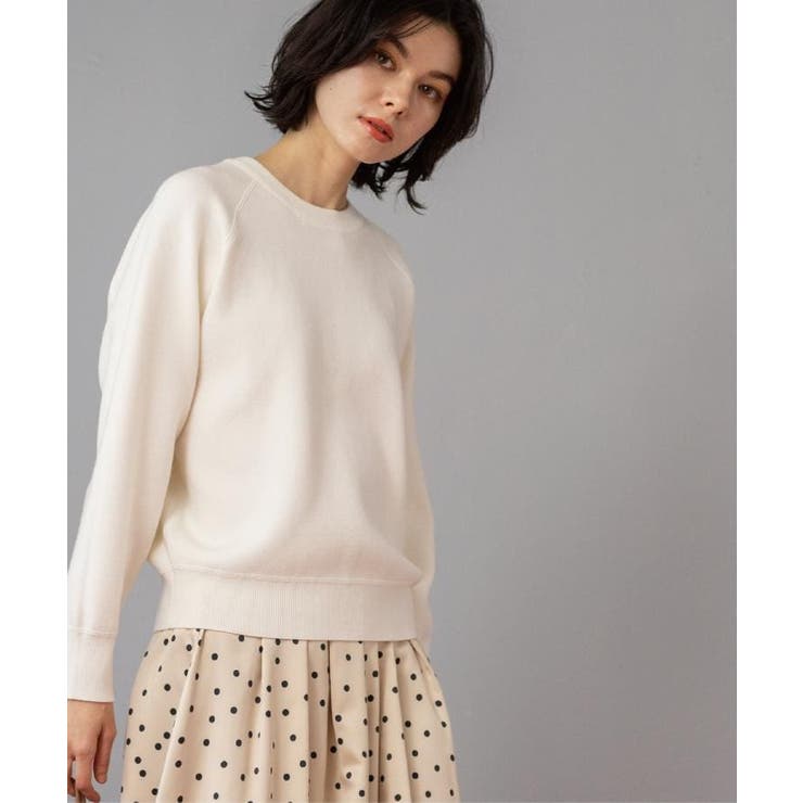 ホワイト(001) | スウェットライクニット【洗濯機OK】 | OPAQUE.CLIP