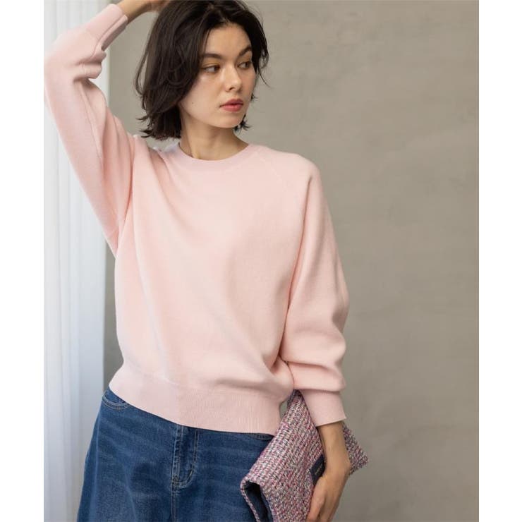 ライトピンク(070) | スウェットライクニット【洗濯機OK】 | OPAQUE.CLIP